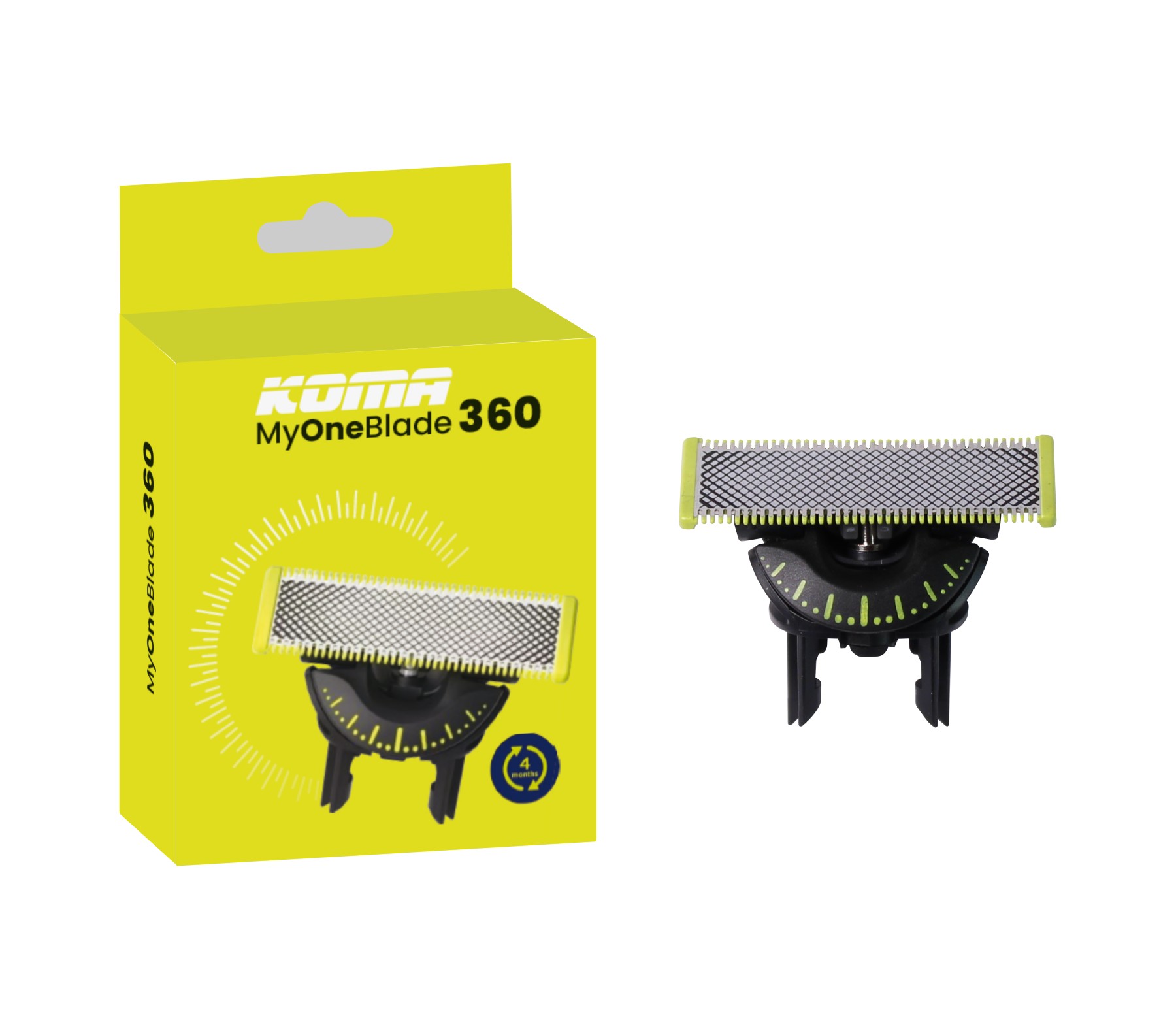 KOMA MOB360 - Csere pengék kompatibilisek a Philips OneBlade 360 készülékkel, 1db